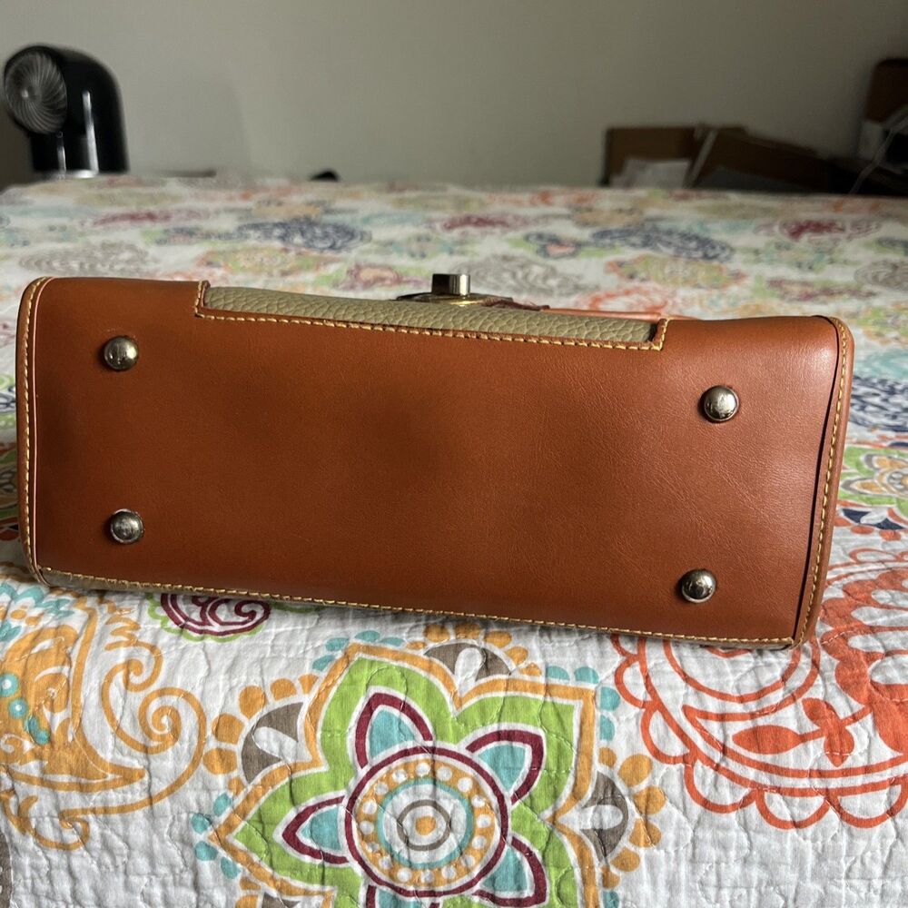 Dooney & Bourke Vintage Small AWL Satchel Taupe Brown - Picture 8 of 16